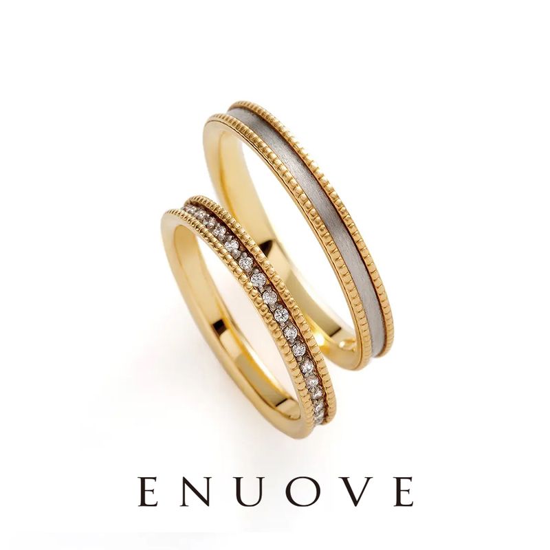 ENUOVE CERCA K18 プラチナ リング #10 cerca】セルカ [結婚指輪