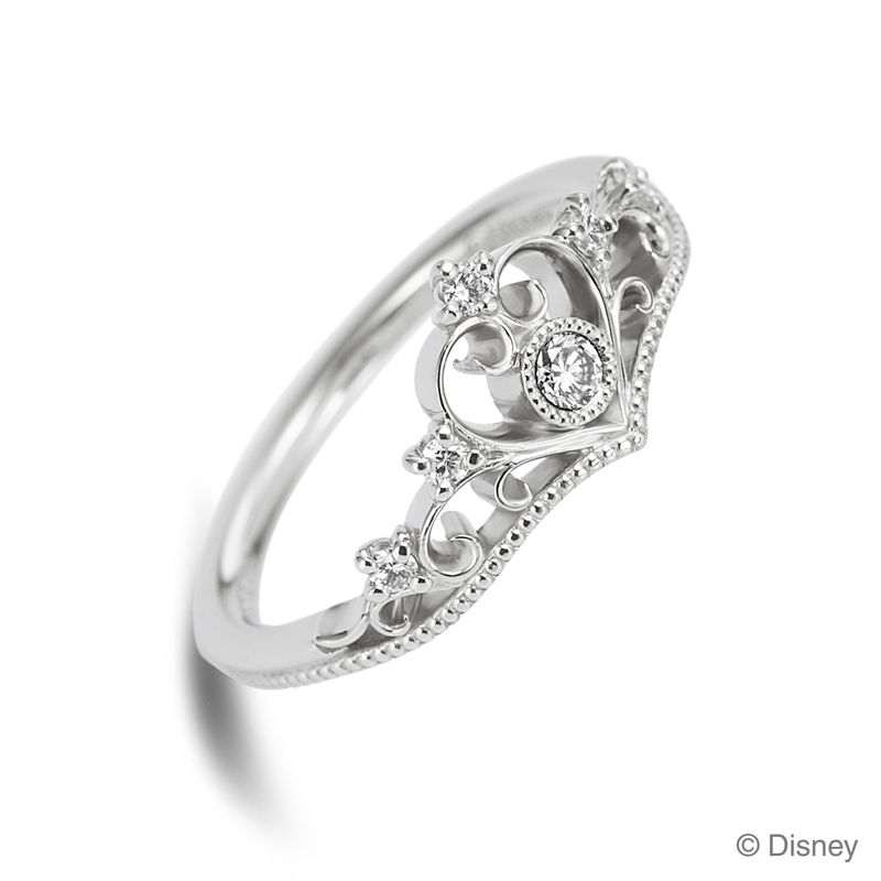 専用!!美品!!Disney ケイウノ ダイヤモンド ティアラリング Disney / プリンセス・ティアラ・ハート [婚約指輪] ケイウノ