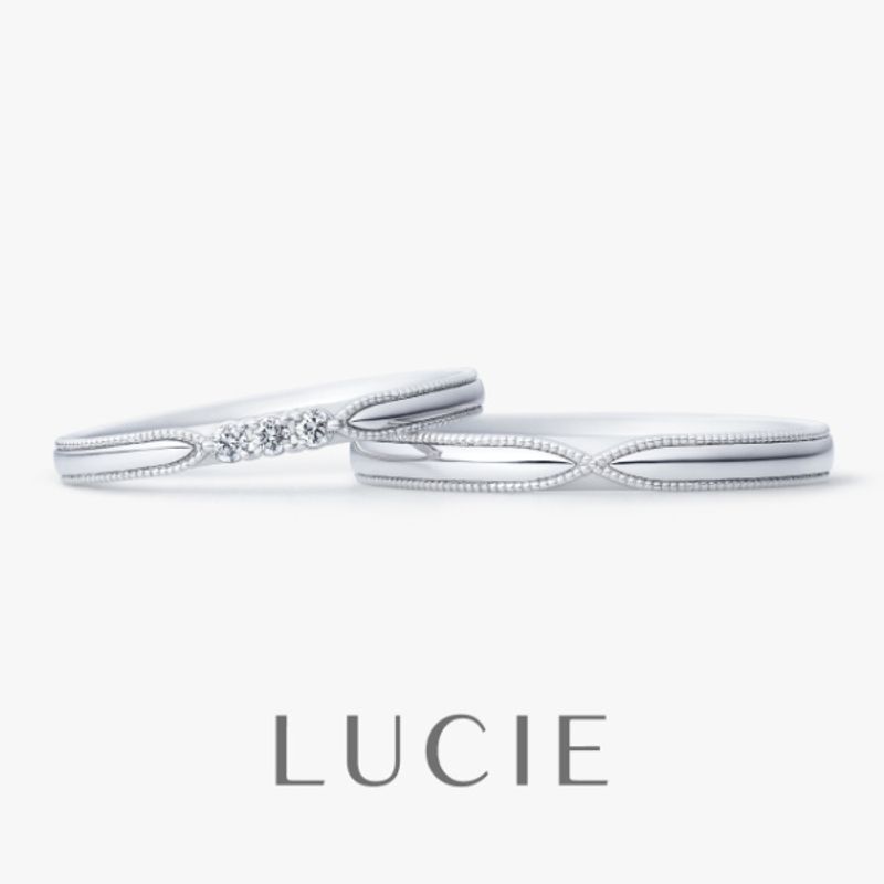 ルシエ LUCIE Pt ダイヤ リング ハーモニアス（仲睦まじい） [婚約指輪] LUCIE(ルシエ