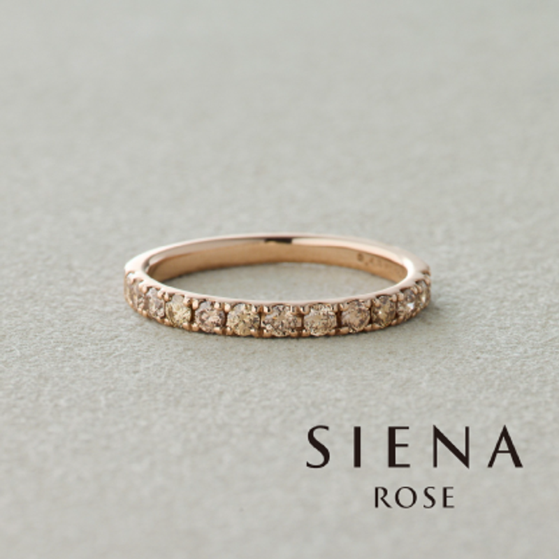 新作】叶える プロング (シャンパンダイヤ) [婚約指輪] SIENAROSE