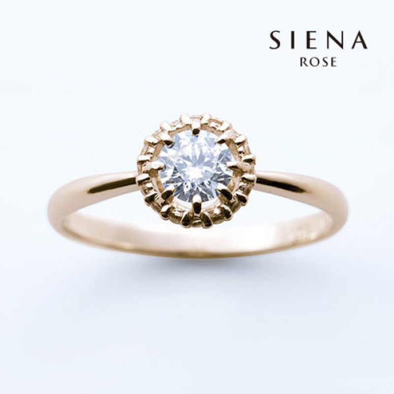 【SIENA ROSE】シエナロゼ　リング　7号　リアン・絆 SIENA ROSE】Toi et Moi・ペアリング[lien-リアン-(絆