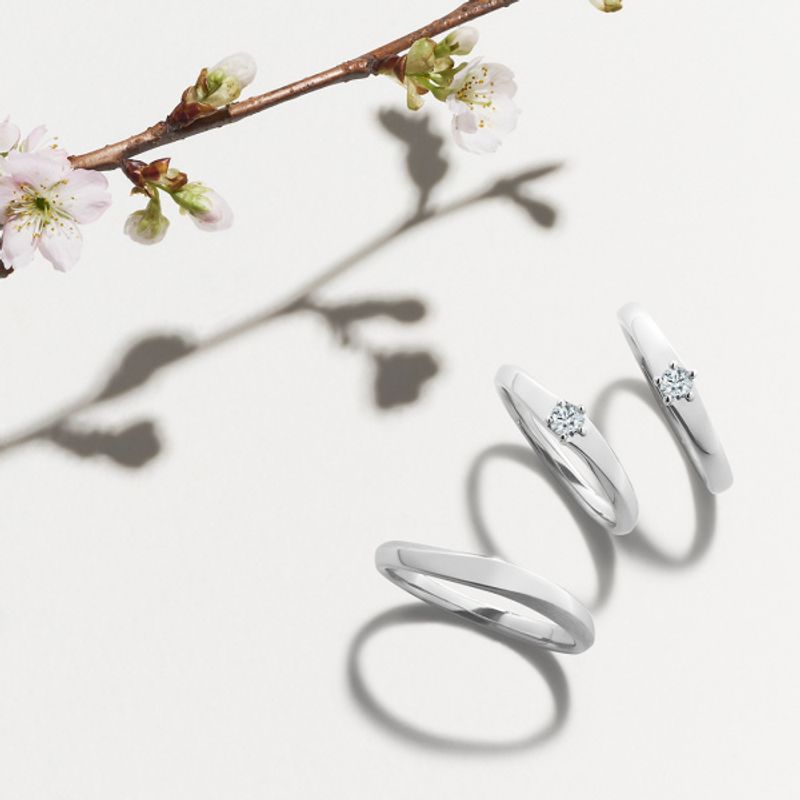 HANAEMI】 花笑 [結婚指輪] TOMOE(トモエ) | Ringraph(リングラフ)