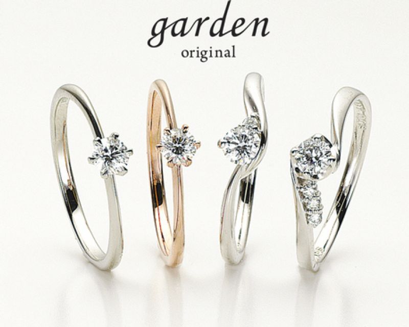 西村さま専用　Garden ダイヤモンド　エンゲージリング　プラチナ　婚約指輪 鑑定書付】プラチナ 一粒ダイヤモンド リング 婚約指輪 エンゲージ