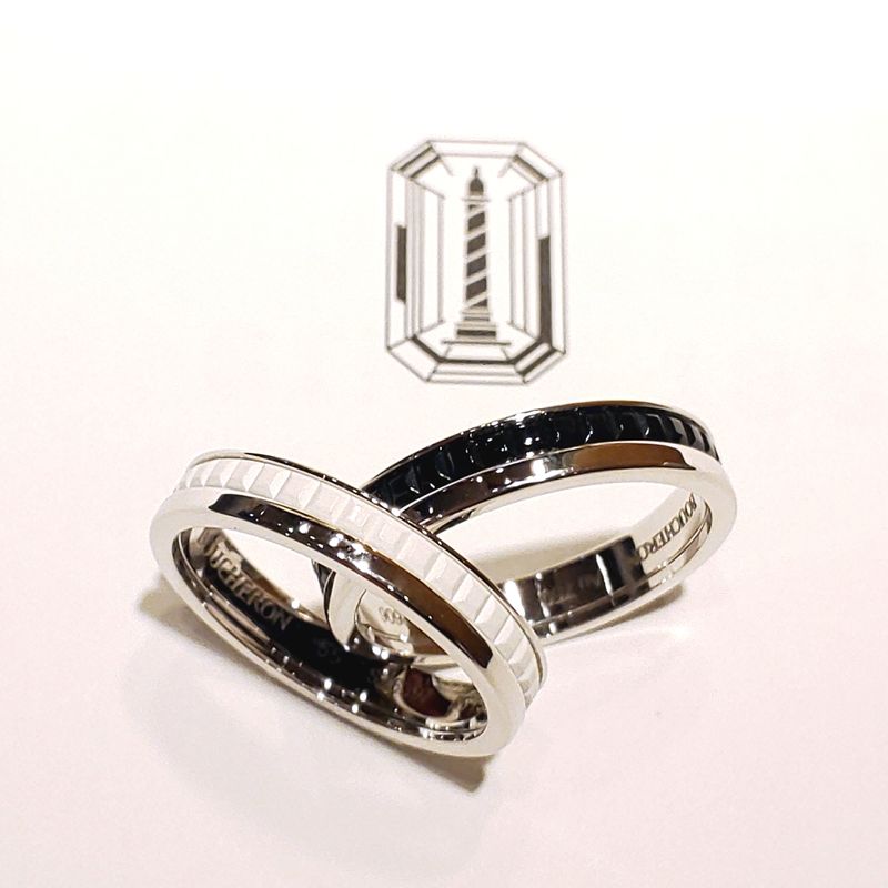 ブシュロン】キャトルダブルホワイト ハーフ [結婚指輪] JEWELRY