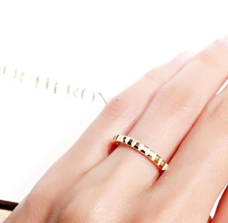 ゆうこ0416！ブシュロクルドパミディアム　　リング　ピンクゴールド　PG クルドパリ、ミディアムのピンクゴールドです。 クルドパリの