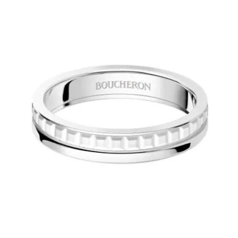 ブシュロン】キャトルダブルホワイト ハーフ [結婚指輪] JEWELRY