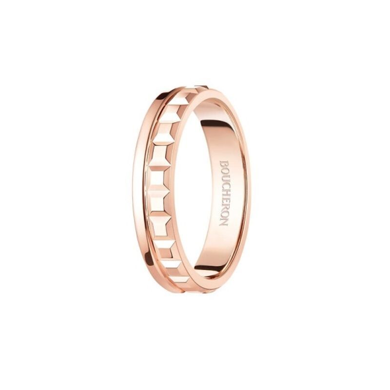 BOUCHERON キャトルラディアントリング　ハーフ　ローズゴールド ブシュロン】キャトル ラディアント リング ハーフ [結婚指輪