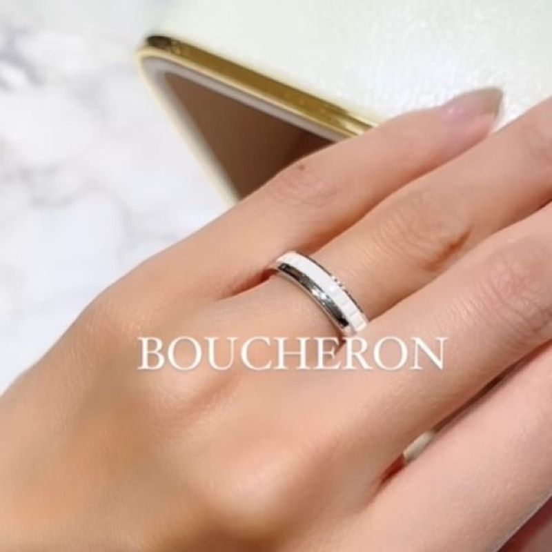 ブシュロン】キャトルダブルホワイト ハーフ [結婚指輪] JEWELRY