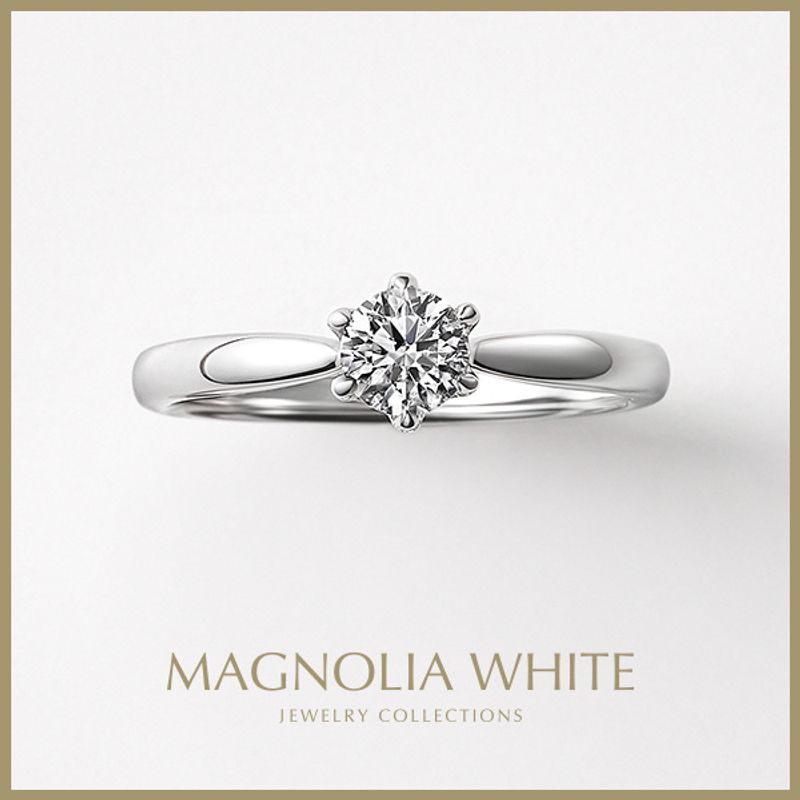 Magnolia Solitaire Ring [婚約指輪] MAGNOLIA WHITE JEWELRY