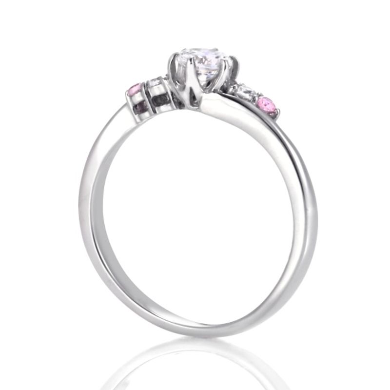 Ptピンクダイヤモンドリング プラチナ ダイヤ 134.ダイヤモンド ピンクダイヤモンド プラチナ リング