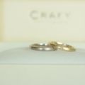 【CRAFY(クラフィ)の口コミ】 ブラックゴールド、シャンパンゴールド
ヘアライン　内外に石　内側に入籍…