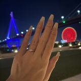 【ラザール ダイヤモンド【取扱店販売】の口コミ】 ダイヤモンドがとても綺麗です。S字になっているデザインもとても可愛いで…