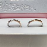 【nocur(ノクル)の口コミ】 指輪といえばプラチナ！でも新郎新婦ともピンクゴールドの合う肌感。。迷…