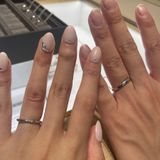 【ティファニー(Tiffany & Co.)の口コミ】 ダイヤが付いているものはとても輝いていて素敵ですが、男性側と全く同じ…