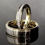 【TANZO.(鍛造指輪)】平打ちのコンビ加工が美しいご結婚指輪