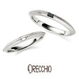 【garden(ガーデン)】＜safari＞センターのミル打ちラインがシャープでスタイリッシュな結婚指輪