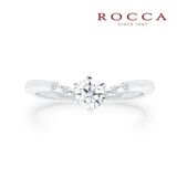 【ROCCA(ロッカ)】【ROCCA】さりげないアームのメレダイヤが可愛い！V字のシンプルエンゲージリング SW-3