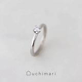 【uchimari(ウチマリ)】4本爪の婚約指輪