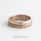 【uchimari(ウチマリ)】手書き刻印の結婚指輪