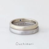 【uchimari(ウチマリ)】コナガイ香さんによるアーティスト刻印の結婚指輪