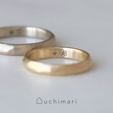 【uchimari(ウチマリ)】手書き刻印の結婚指輪