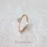 【uchimari(ウチマリ)】ミルククラウンの婚約指輪