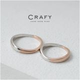【CRAFY(クラフィ)】【ふたりで手作り】プラチナとピンクゴールドのコンビネーション