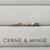 【CERNÉ＆MINUÉ by BIJOUPIKO(セルネとミヌエ バイ ビジュピコ)】手作り結婚指輪（Pt950 Pt950×K18PG／鏡面）~ 経験豊富な職人がマンツーマンでサポート ~