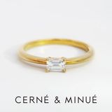 【CERNÉ＆MINUÉ by BIJOUPIKO(セルネとミヌエ バイ ビジュピコ)】手作り婚約指輪（K18YG／鏡面）~ 経験豊富な職人がマンツーマンでサポート ~