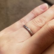 即納可 ciel 婚約指輪/Pt900/ダイヤモンド×アイスブルーダイヤモンド ...