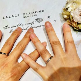 【ラザール ダイヤモンド(LAZARE DIAMOND)の口コミ】 他店も周りましたが、ダイヤが輝きがどこよりも美しかった。リングのデザ…