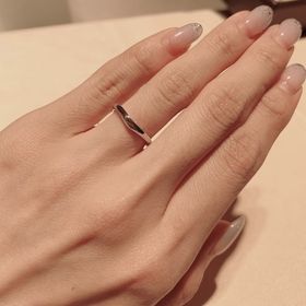 【ブルガリ(BVLGARI)の口コミ】 ハートカットタイプですが、細すぎずしっかり着用感があります。ダイヤは…