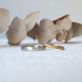 【鶴(mikoto)の口コミ】 毎日身に着けるものなので、お互いの指輪への理想が叶えられるものにした…