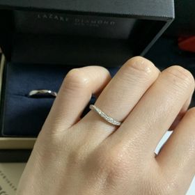 【ラザール ダイヤモンド(LAZARE DIAMOND)の口コミ】 結婚指輪は一生モノなので妥協したくなかったので何件も見て慎重に決めま…