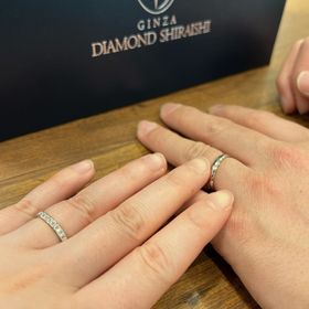 【銀座ダイヤモンドシライシの口コミ】 着け心地も良く、元々欲しいと思っていたキラキラしたデザインが想像以上…