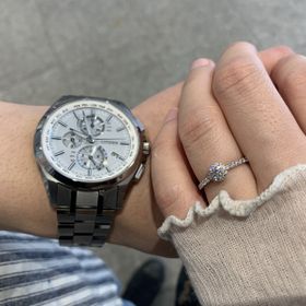 【BRILLIANCE+(ブリリアンスプラス)の口コミ】 ダイヤモンドプロポーズをしてもらい、そこからたくさんあるデザインの中…