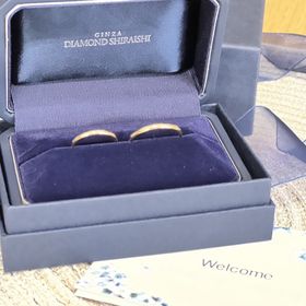 【銀座ダイヤモンドシライシの口コミ】 シンプルな指輪を探していたら、ブランド店でとても素敵な指輪に出会いま…