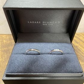 【ラザール ダイヤモンド(LAZARE DIAMOND)の口コミ】 シンプルなデザインを探してる中で、ラザールダイヤモンドさんの豊富なデ…