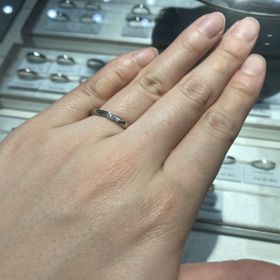 【アイプリモ(I-PRIMO)の口コミ】 デザインはシンプルだけどダイヤモンドの輝きがとても綺麗だったことに惹…