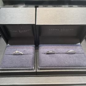 【ラザール ダイヤモンド(LAZARE DIAMOND)の口コミ】 ダイアモンドの輝きが他のお店にはない美しい輝きでした。デザインもエレ…