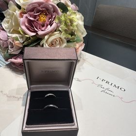 【アイプリモ(I-PRIMO)の口コミ】 新郎新婦ともこだわりがあるタイプなので、各々好きな指輪を選んでいきま…