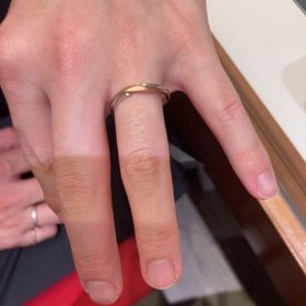 【銀座ダイヤモンドシライシの口コミ】 ゴールドとシルバーのコンビネーションタイプで、ゴールド部分はマット加…