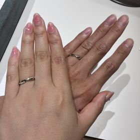 【ラザール ダイヤモンド(LAZARE DIAMOND)の口コミ】 私たちの好み（シンプル希望）に合わせて様々なリングを出してくれました…