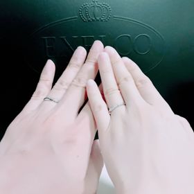 【エクセルコダイヤモンド(EXELCO DIAMOND)の口コミ】 指を選んだ決め手はいろんなデザインを試し付けさせてもらっていろいろ確…
