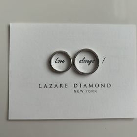 【ラザール ダイヤモンド(LAZARE DIAMOND)の口コミ】 婚約指輪とペアで着けることも考えて先に婚約指輪を見てから結婚指輪を決…