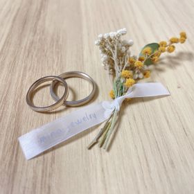 【mina.jewelry(ミナジュエリー)の口コミ】 デザインとフルオーダーのしやすさ。2人の思うように作りたかった。インス…