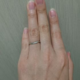 【ラザール ダイヤモンド(LAZARE DIAMOND)の口コミ】 せっかくのラザールさんなのでわたしはダイヤ入りのもので、そして主人と…