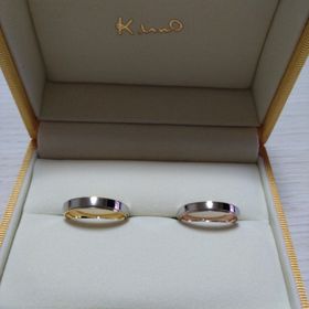 【ケイウノ ブライダル(K.UNO BRIDAL)の口コミ】 シンプルで少し幅のあるリングを探していたので、こちらのリングにしまし…