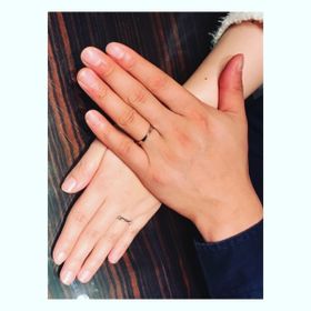 【Petit Marie(プチマリエ)の口コミ】 彼の好みはシンプルな太め。
わたしは少しデザイン性があって細めで、2人…