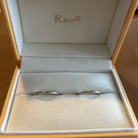 【ケイウノ ブライダル(K.UNO BRIDAL)の口コミ】 シンプルなデザインで永く使うと考えた時にこのブランドに行き着きました…
